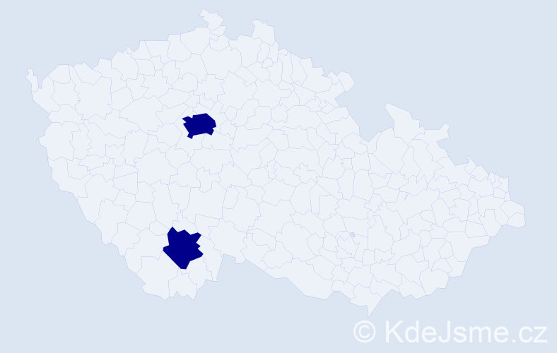 Jméno: 'Adam Vavřinec', počet výskytů 2 v celé ČR