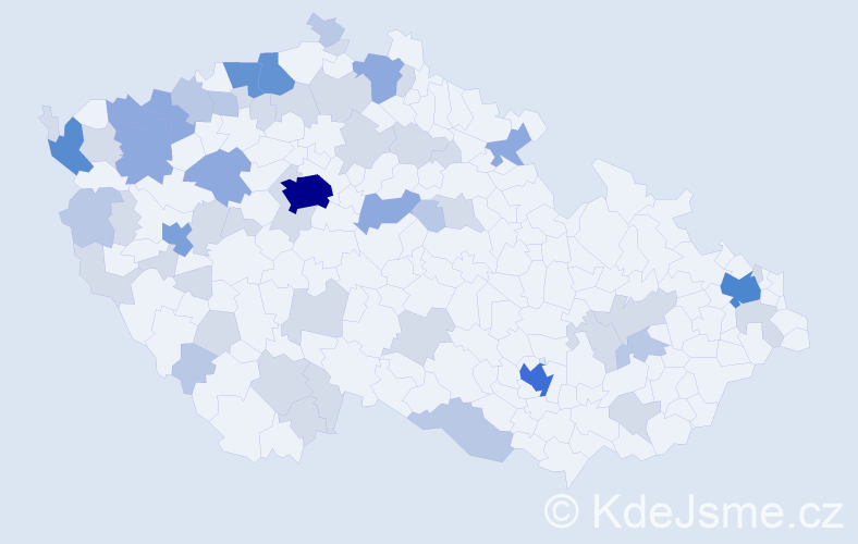 Jméno: 'Thi Huyen', počet výskytů 131 v celé ČR