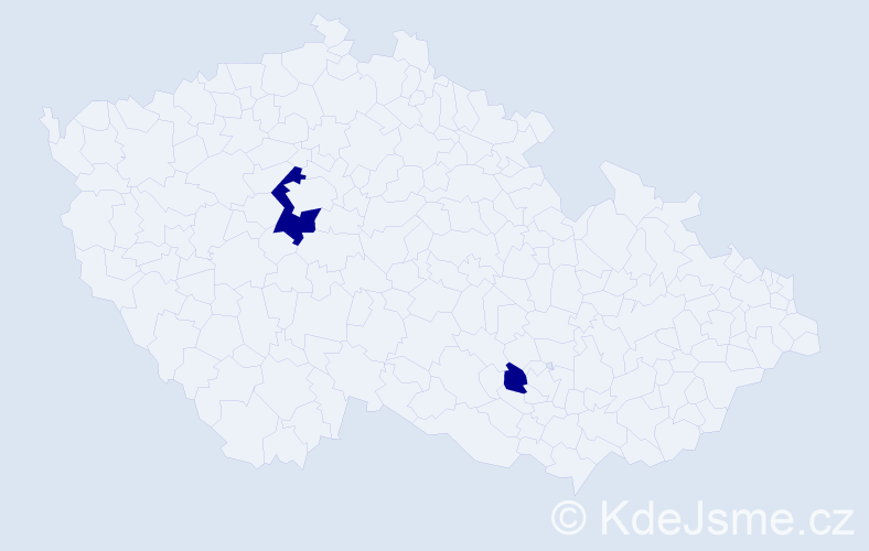 Jméno: 'Faima', počet výskytů 2 v celé ČR
