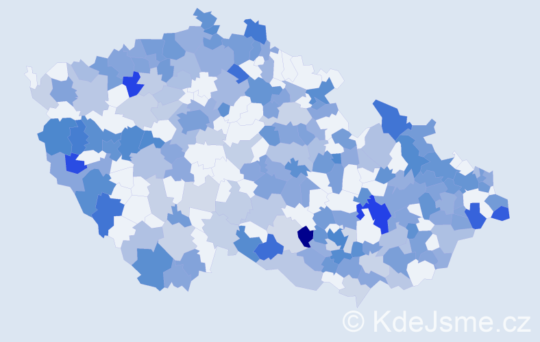 Jméno: 'Slavomíra', počet výskytů 432 v celé ČR