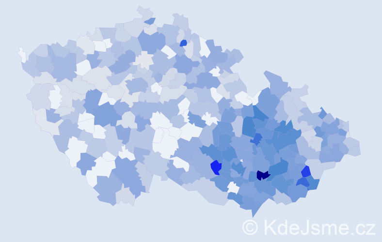 Jméno: 'Radomil', počet výskytů 1301 v celé ČR