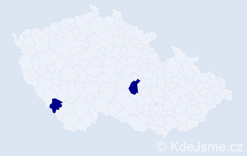 Jméno: 'Josef Tadeáš', počet výskytů 2 v celé ČR