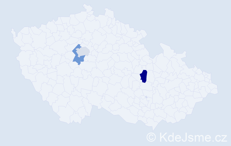 Jméno: 'El Mahdi', počet výskytů 3 v celé ČR