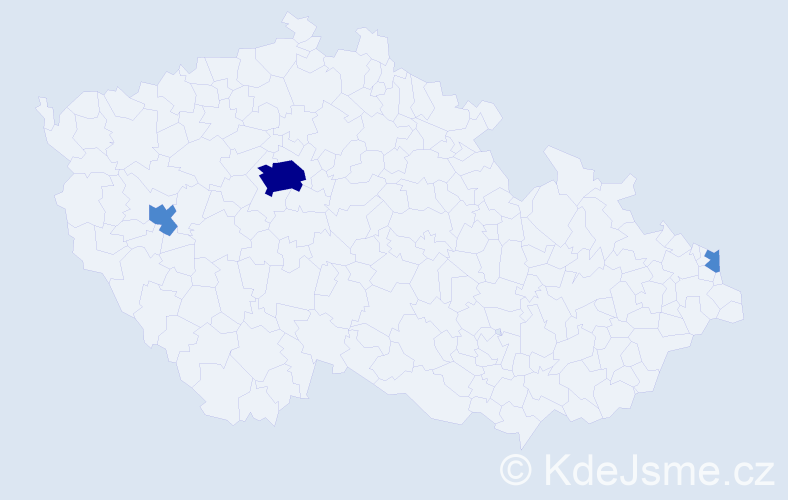Jméno: 'Aykut', počet výskytů 5 v celé ČR