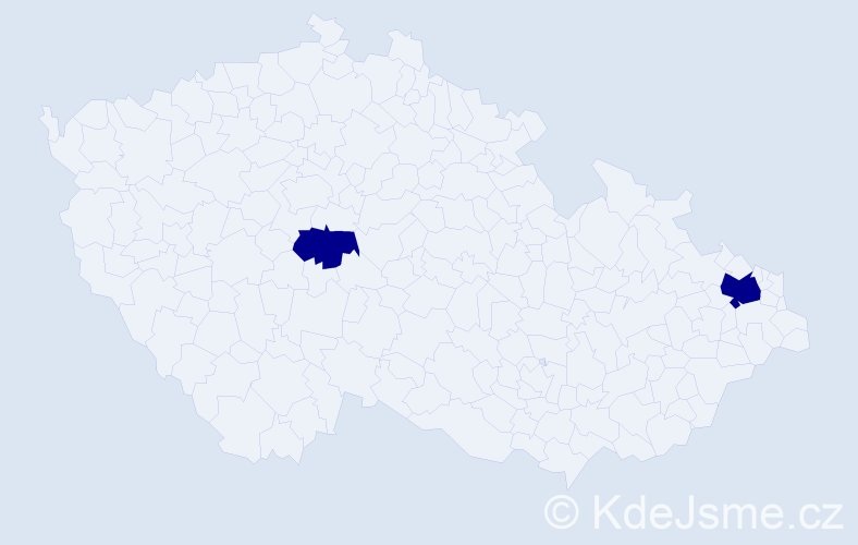 Jméno: 'Khac Anh', počet výskytů 2 v celé ČR