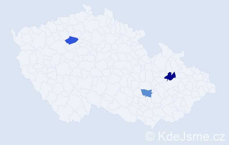 Jméno: 'Irem', počet výskytů 3 v celé ČR
