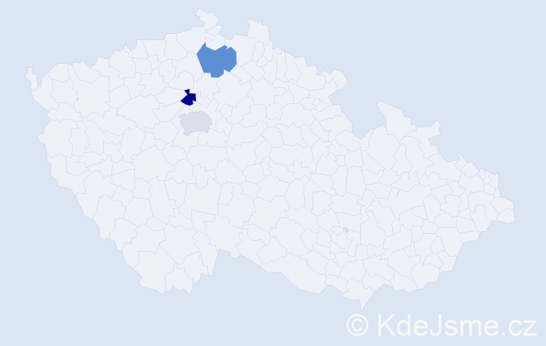 Jméno: 'Jure', počet výskytů 3 v celé ČR