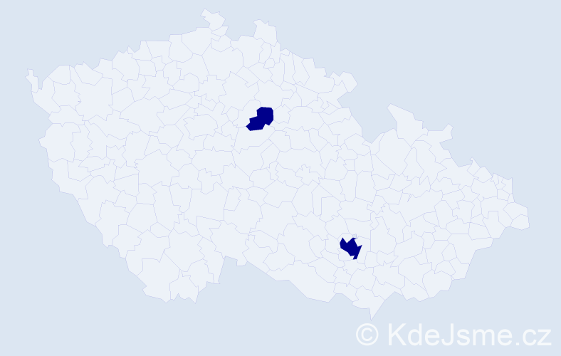 Jméno: 'Michal Karel', počet výskytů 2 v celé ČR