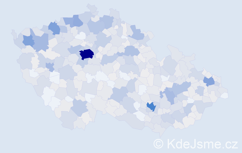 Jméno: 'Anita', počet výskytů 1627 v celé ČR
