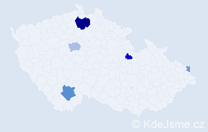 Jméno: 'Ermin', počet výskytů 11 v celé ČR