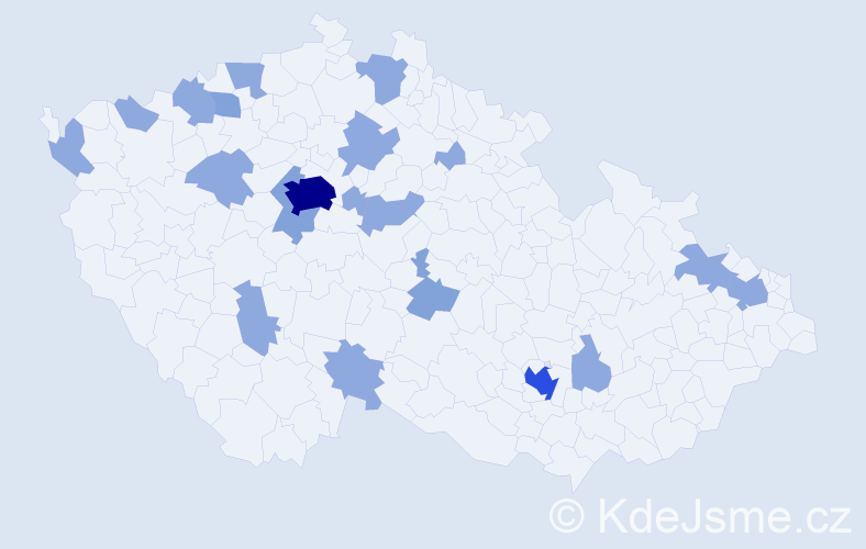Jméno: 'Camilla', počet výskytů 34 v celé ČR