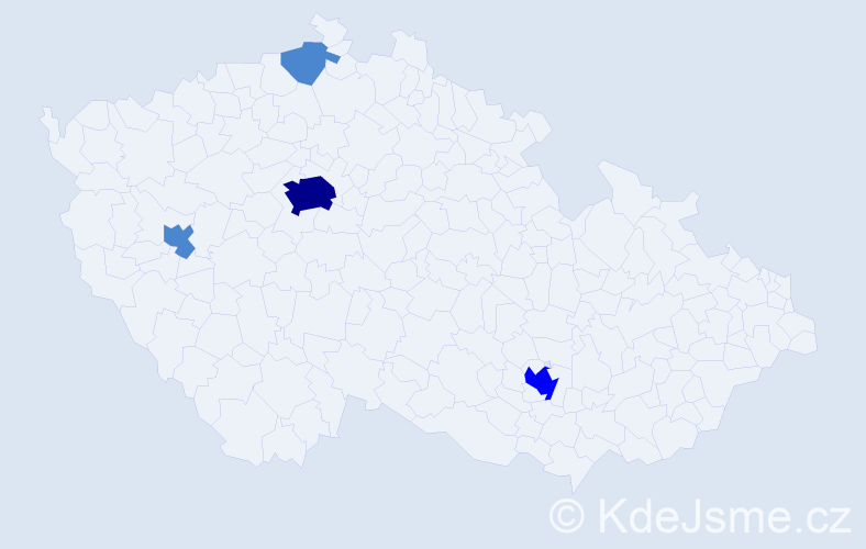 Jméno: 'Diane', počet výskytů 7 v celé ČR