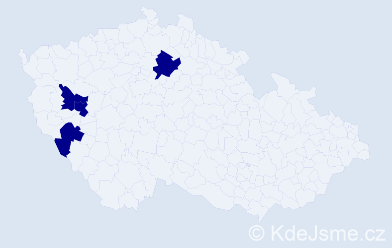 Jméno: 'Leszek Piotr', počet výskytů 4 v celé ČR