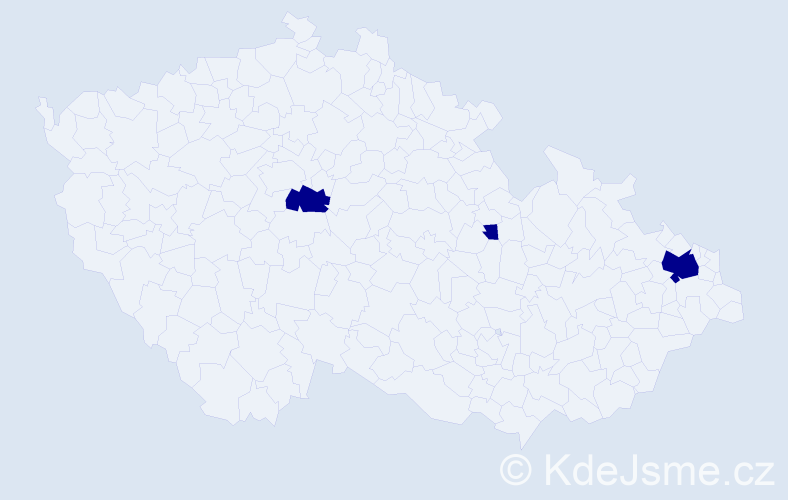 Jméno: 'Natálie Nikola', počet výskytů 3 v celé ČR