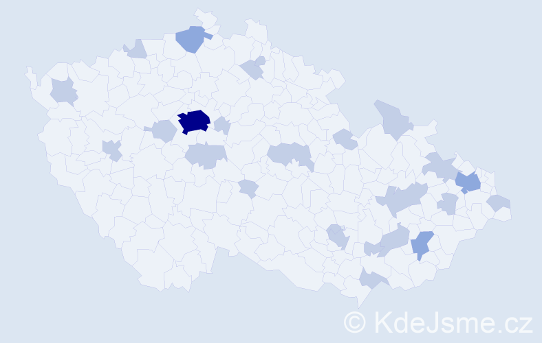 Jméno: 'Teo', počet výskytů 38 v celé ČR