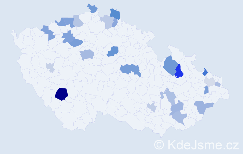 Jméno: 'Ramon', počet výskytů 41 v celé ČR