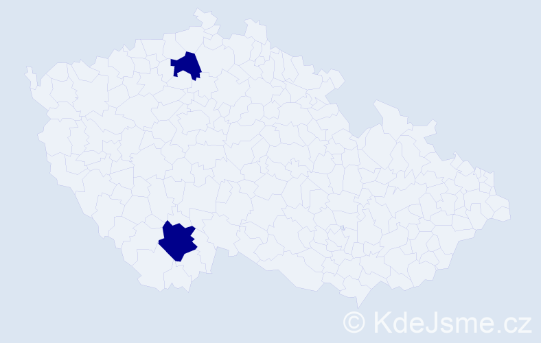 Jméno: 'Erdene-Ochir', počet výskytů 2 v celé ČR