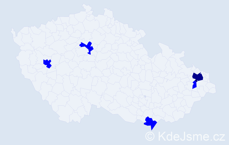 Jméno: 'Van Khiem', počet výskytů 6 v celé ČR