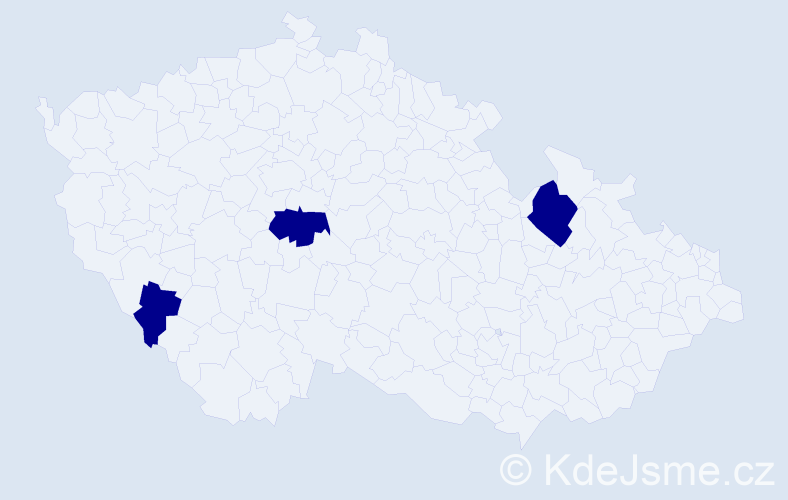 Jméno: 'Adelinde', počet výskytů 3 v celé ČR