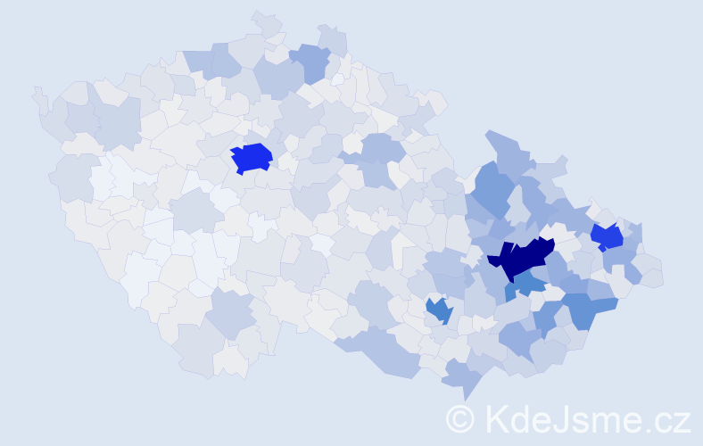 Jméno: 'Zdenek', počet výskytů 2997 v celé ČR