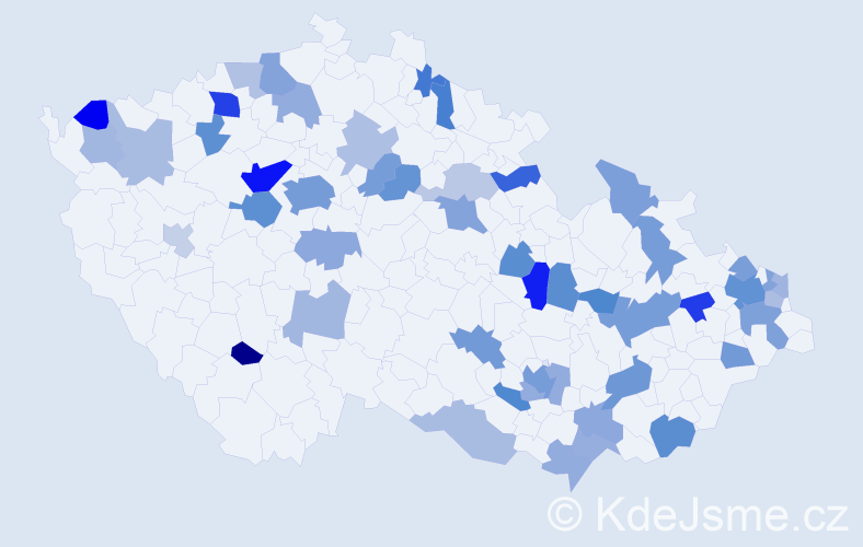 Jméno: 'Gréta', počet výskytů 93 v celé ČR