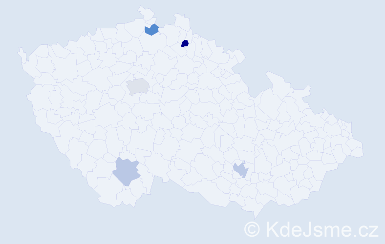 Jméno: 'Ayhan', počet výskytů 7 v celé ČR