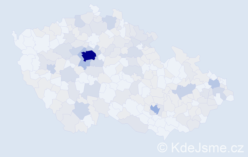 Jméno: 'Mikoláš', počet výskytů 399 v celé ČR