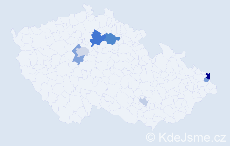 Jméno: 'Marcin Piotr', počet výskytů 11 v celé ČR