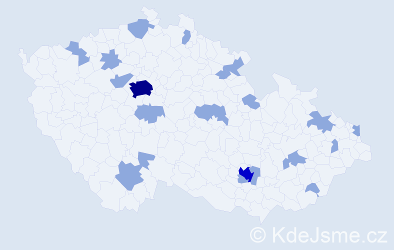 Jméno: 'Alessandra', počet výskytů 36 v celé ČR