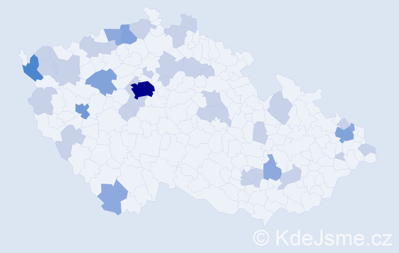 Jméno: 'Thanh Hai', počet výskytů 67 v celé ČR