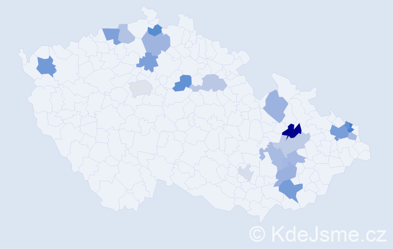 Jméno: 'Rosalinda', počet výskytů 31 v celé ČR