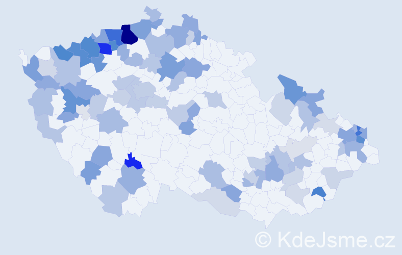 Jméno: 'Elemír', počet výskytů 198 v celé ČR