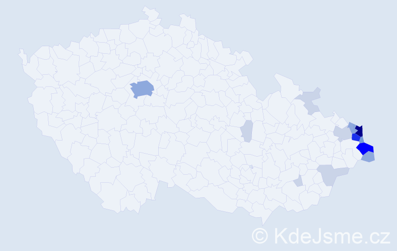 Jméno: 'Lech', počet výskytů 50 v celé ČR