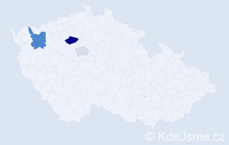 Jméno: 'Elena Vladimirovna', počet výskytů 3 v celé ČR