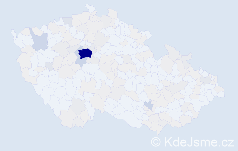 Jméno: 'Anastasia', počet výskytů 602 v celé ČR
