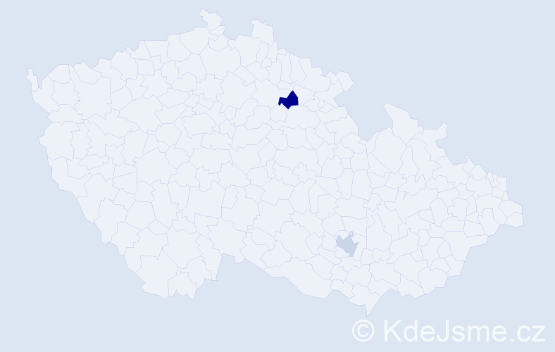 Jméno: 'Adam Otakar', počet výskytů 2 v celé ČR