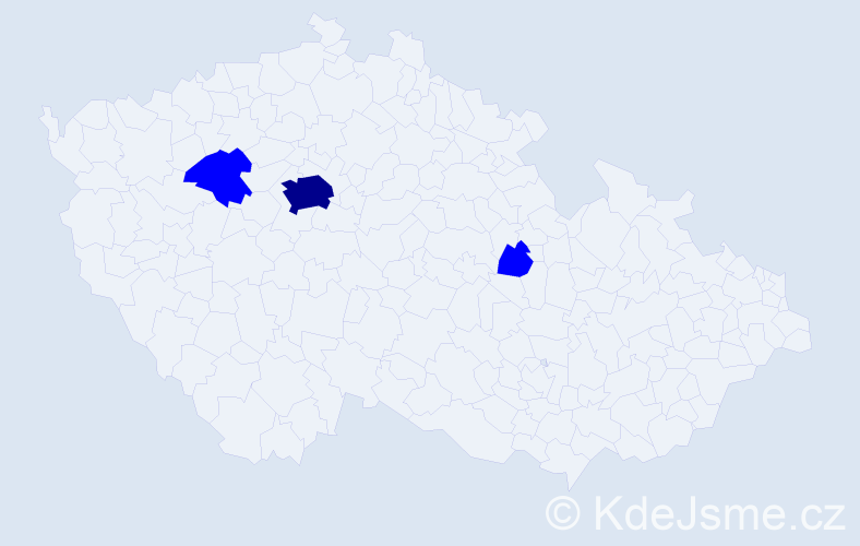 Jméno: 'Luc', počet výskytů 4 v celé ČR