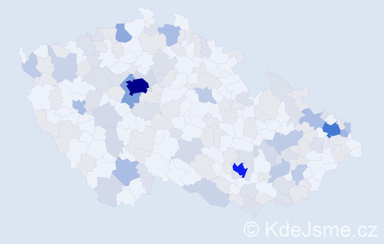Jméno: 'Isabella', počet výskytů 336 v celé ČR