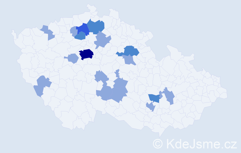 Jméno: 'Munkhtsetseg', počet výskytů 28 v celé ČR