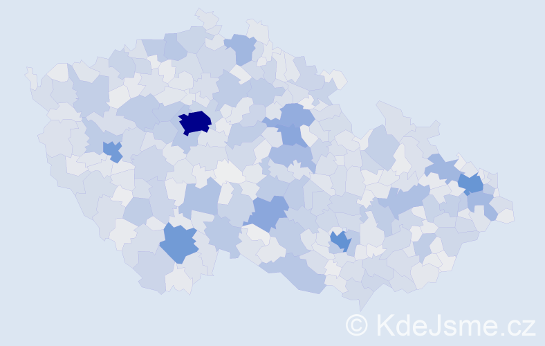 Jméno: 'Bohuslava', počet výskytů 4982 v celé ČR