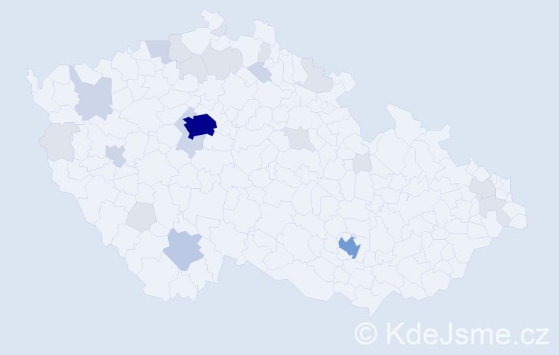 Jméno: 'Suzana', počet výskytů 62 v celé ČR