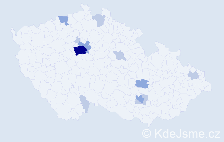 Jméno: 'Tarek', počet výskytů 24 v celé ČR