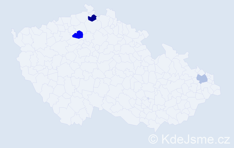 Jméno: 'Pavel Mario', počet výskytů 3 v celé ČR