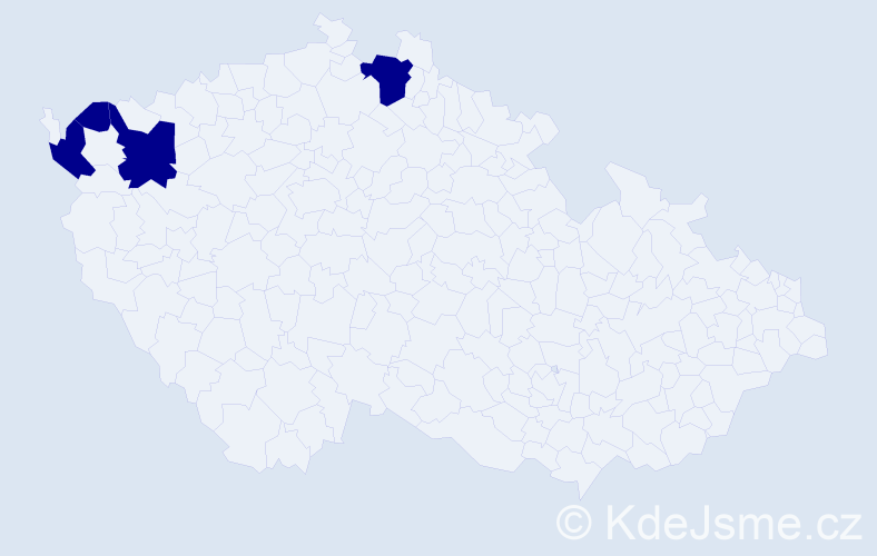 Jméno: 'Adelinda', počet výskytů 4 v celé ČR