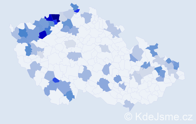 Jméno: 'Gerta', počet výskytů 114 v celé ČR