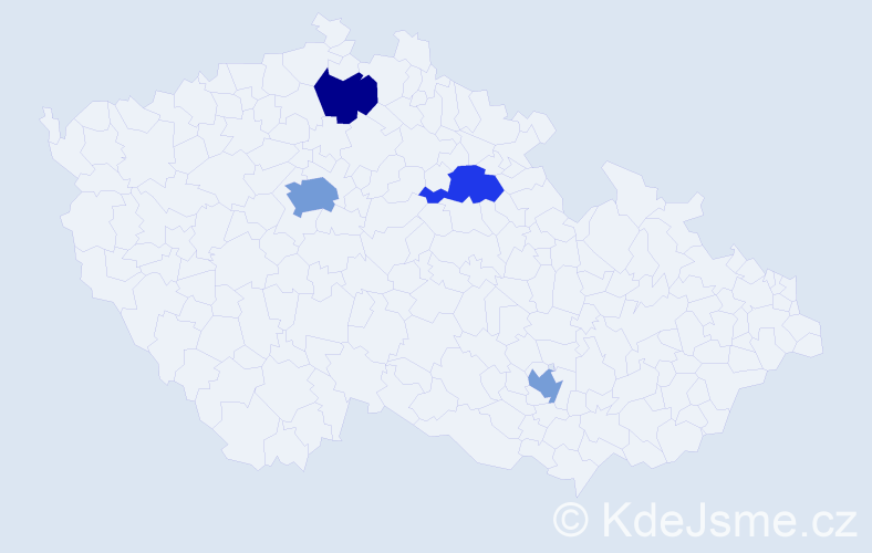 Jméno: 'Iskra', počet výskytů 6 v celé ČR