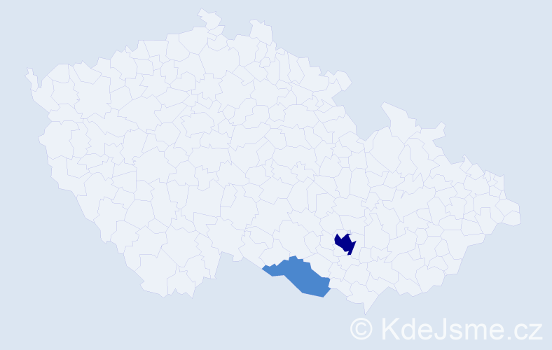 Jméno: 'Eitan', počet výskytů 4 v celé ČR