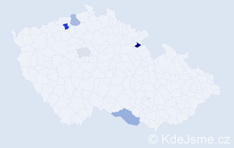 Jméno: 'Lorraine', počet výskytů 6 v celé ČR