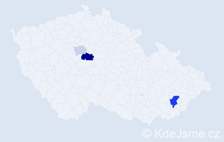 Jméno: 'Jonáš Oliver', počet výskytů 3 v celé ČR
