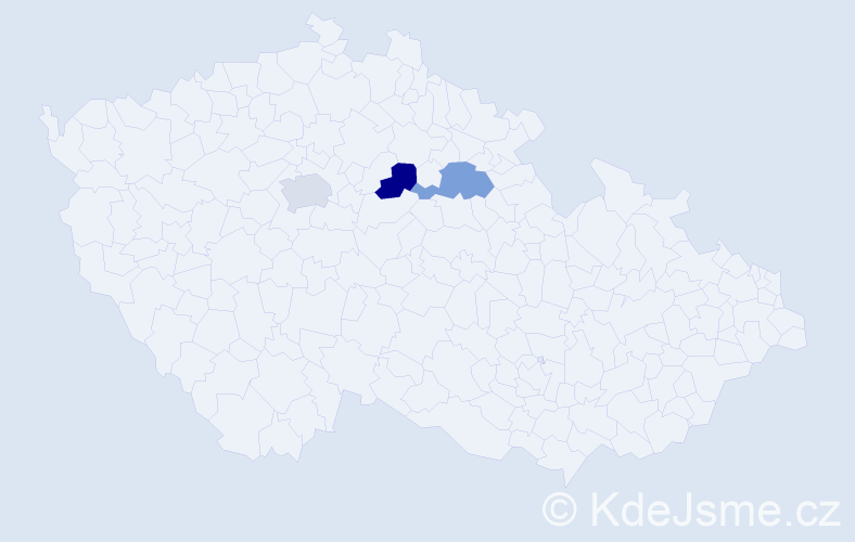 Jméno: 'Sujith', počet výskytů 3 v celé ČR